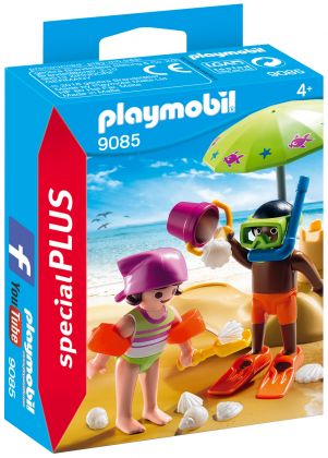 PLAYMOBIL Special Plus 9085 Enfants et châteaux de sable