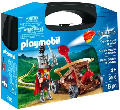 PLAYMOBIL Knights 9106 Valisette Chevalier et Catapulte