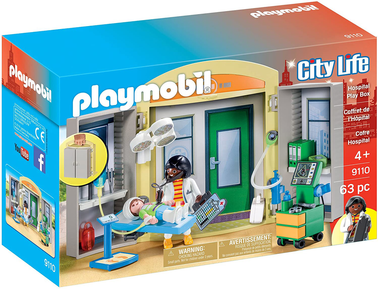 Playmobil City Life 9110 pas cher, Coffret de l'hôpital