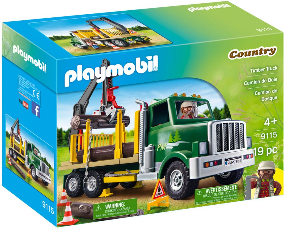 Playmobil Country - Transporteur de bois de chauffage avec grue —  Juguetesland