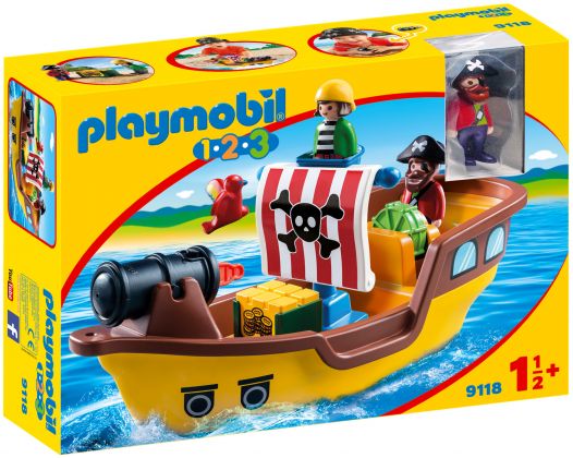 PLAYMOBIL 123 9118 Bâteau de pirates