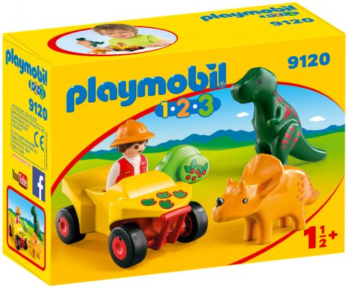 PLAYMOBIL 123 9120 Explorateur et dinosaures