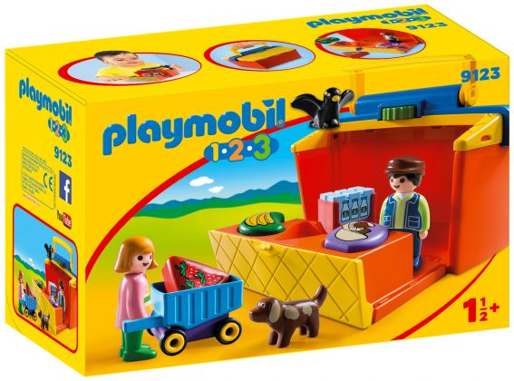 PLAYMOBIL 123 9123 Étal de marché transportable