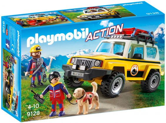 PLAYMOBIL Action 9128 Secouristes des montagnes avec véhicule