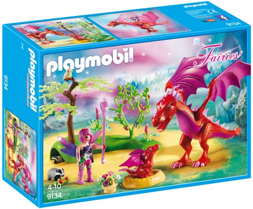 PLAYMOBIL Fairies 9134 Gardienne des fées avec dragons