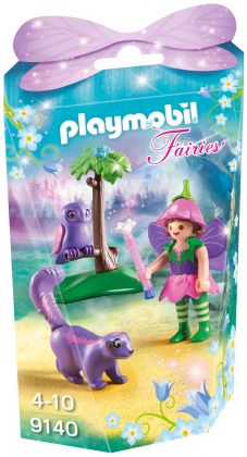 PLAYMOBIL Fairies 9140 Fée avec hibou et putois