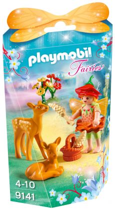 PLAYMOBIL Fairies 9141 Fée avec faons