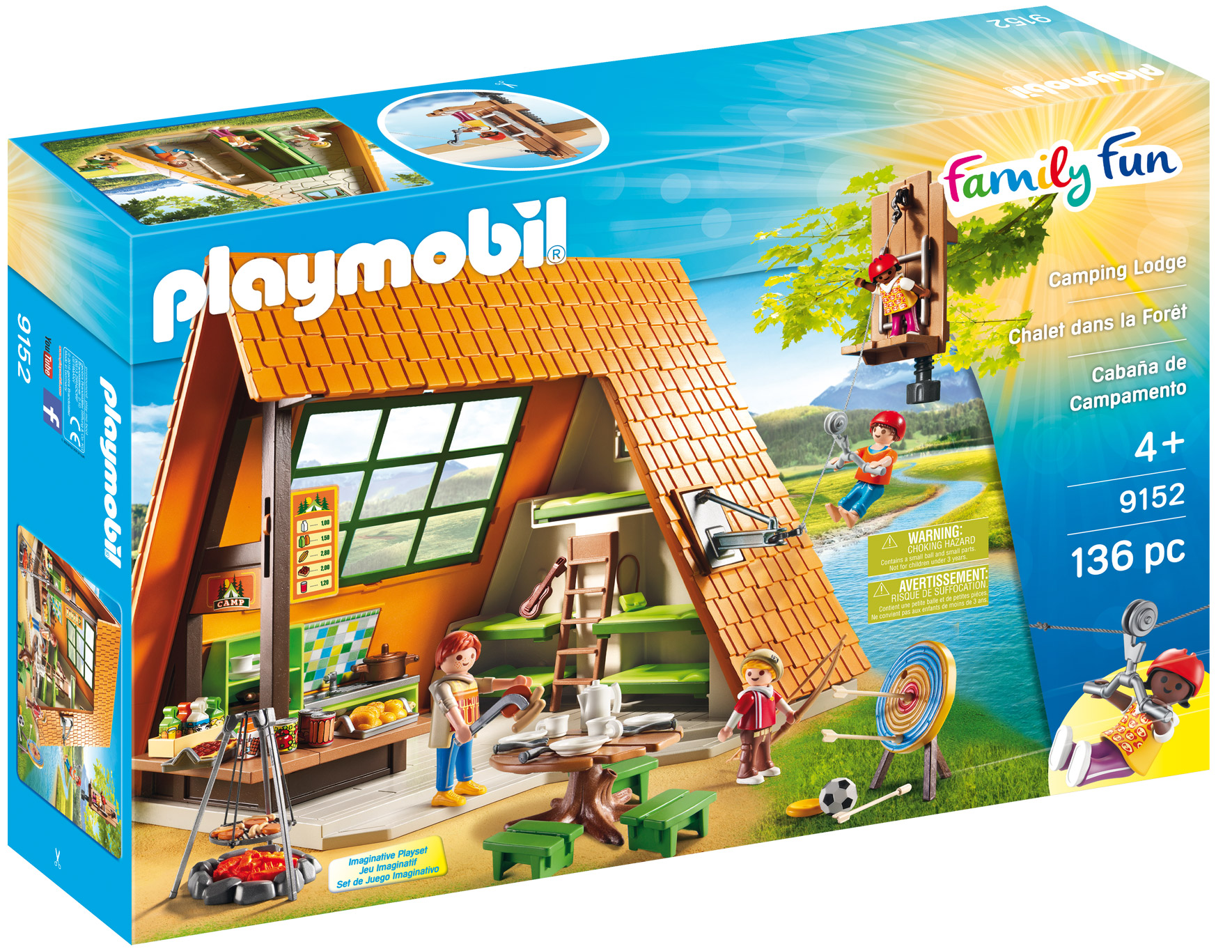 Playmobil Family Fun 9152 pas cher, Chalet dans la forêt