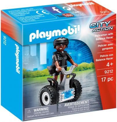 PLAYMOBIL City Action 9212 Policier avec gyropode