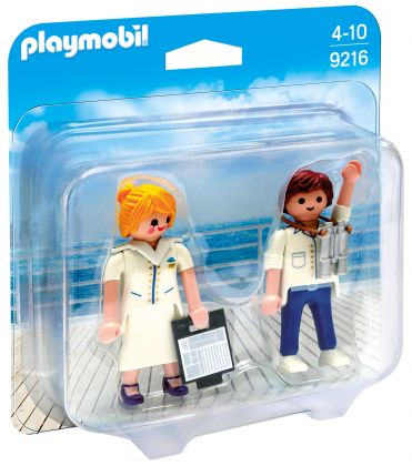 PLAYMOBIL Family Fun 9216 Duo Hôte et hôtesse de croisière