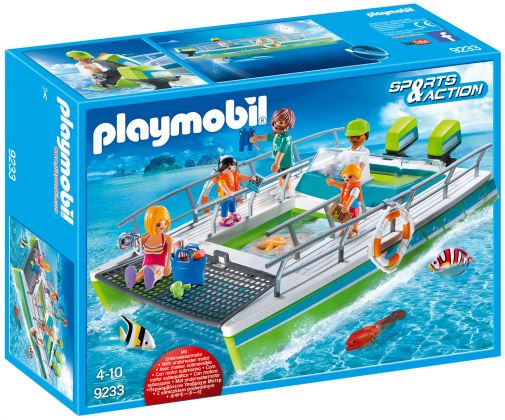 PLAYMOBIL Sports & Action 9233 Catamaran à fond de verre avec moteur submersible