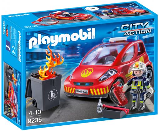 PLAYMOBIL City Action 9235 Pompier avec véhicule d'intervention