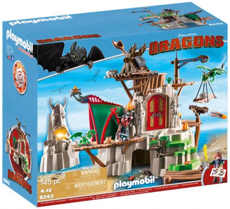 PLAYMOBIL Dragons (DreamWorks) 9243 Campement de l'île de Beurk