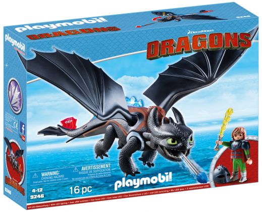 PLAYMOBIL Dragons (DreamWorks) 9246 Harold et Krokmou