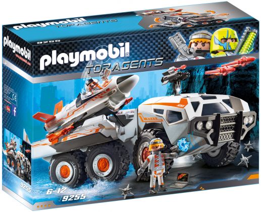 PLAYMOBIL Top Agents 9255 Camion et navette de la Spy Team