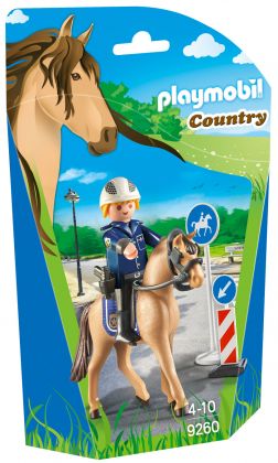 PLAYMOBIL Country 9260 Policier avec cheval