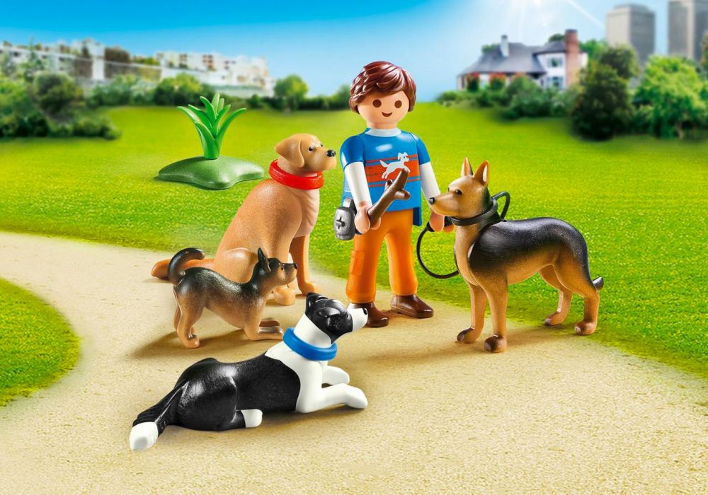 5€41 sur Playmobil City Life La pension des animaux 9279 Entraîneur et  chiens - Playmobil - Achat & prix