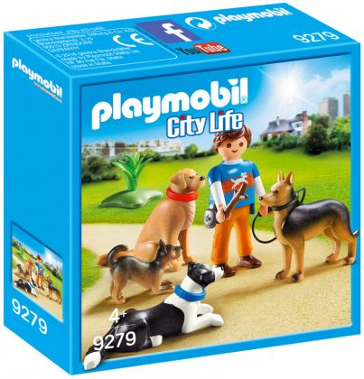 PLAYMOBIL City Life 9279 Entraineur et chiens