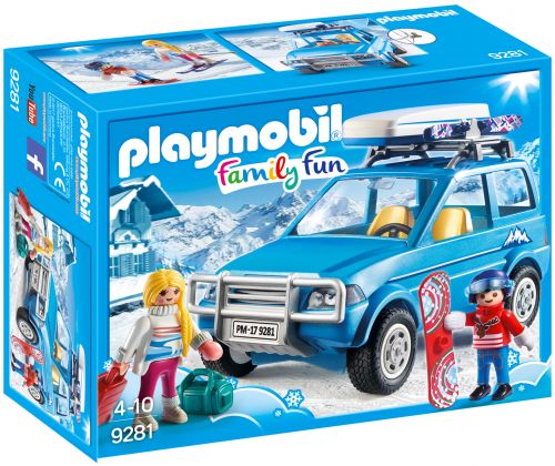 PLAYMOBIL Family Fun 9281 4x4 avec coffre de toit