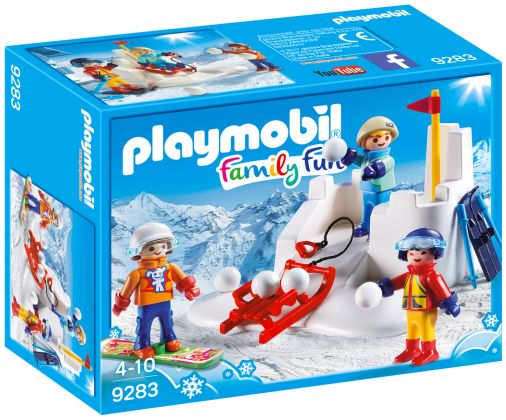 PLAYMOBIL Family Fun 9283 Enfants avec boules de neige