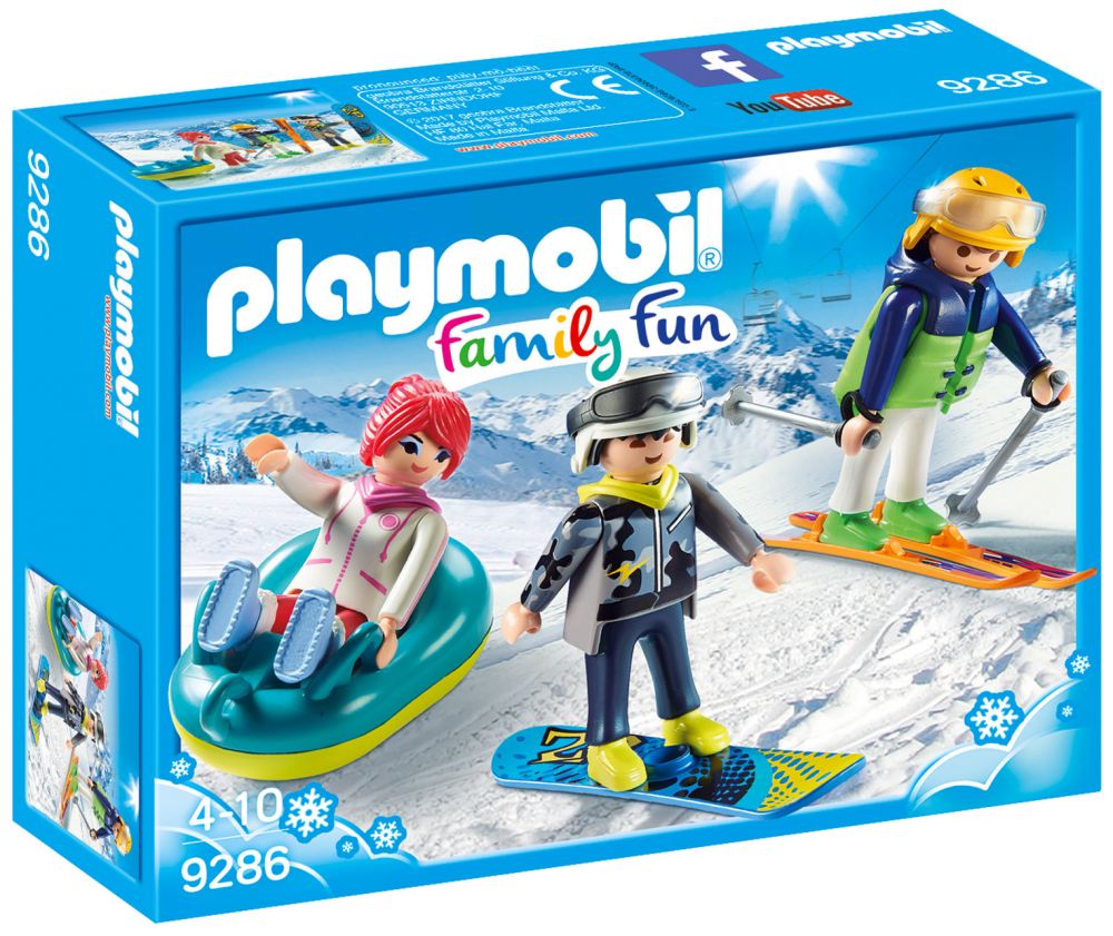 Playmobil Family Fun 9286 pas cher, Vacanciers aux sports d'hiver