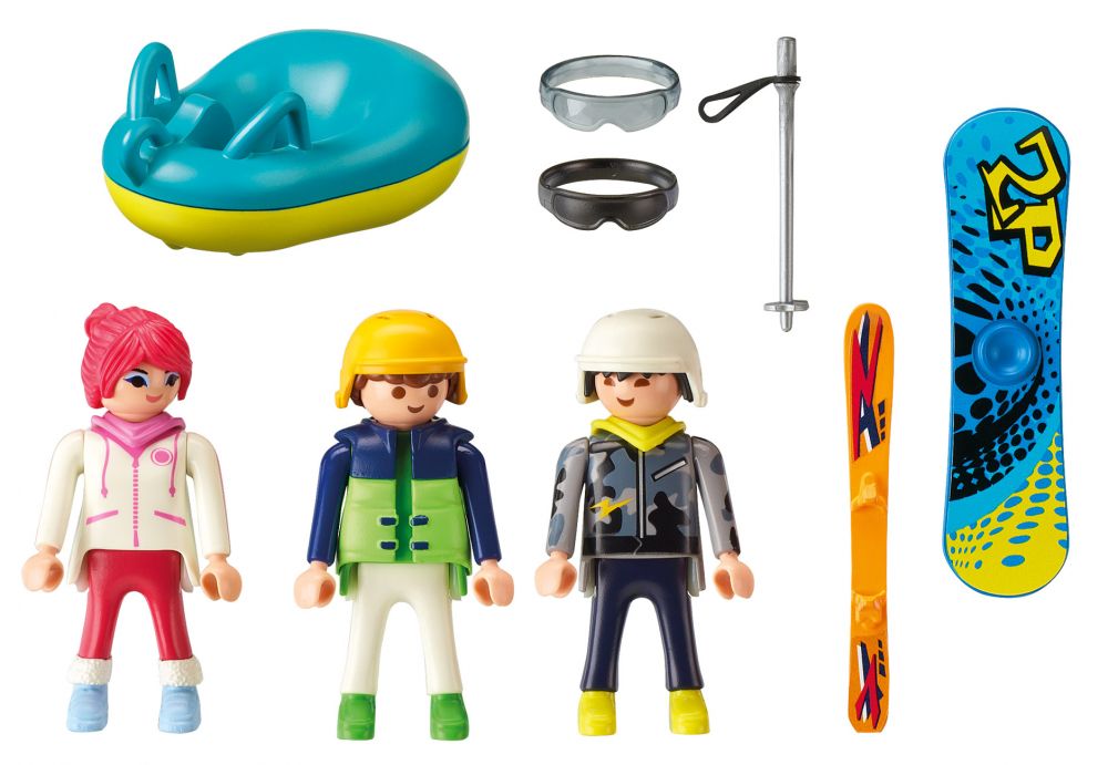 Playmobil Family Fun Les sports d'hiver 9500 Agent avec chasse-neige -  Playmobil - Achat & prix