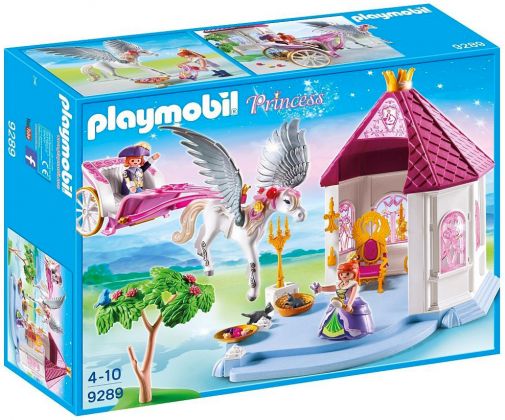 PLAYMOBIL Princess 9289 Pavillon du roi avec cheval ailé