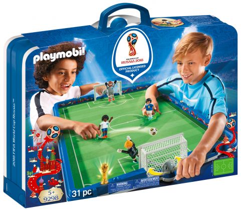 PLAYMOBIL Sports & Action 9298 Stade de foot transportable FIFA - Russie 2018