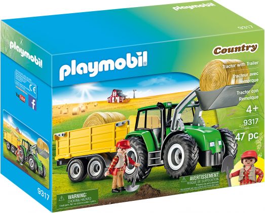 PLAYMOBIL Country 9317 Tracteur avec remorque