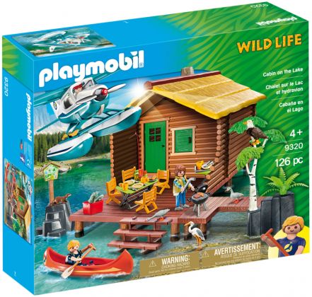 PLAYMOBIL Wild Life 9320 Chalet sur le lac et hydravion