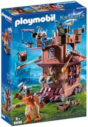 PLAYMOBIL Knights 9340 Tour d'attaque mobile des nains