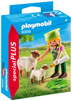 PLAYMOBIL Special Plus 9356 Fermière avec moutons