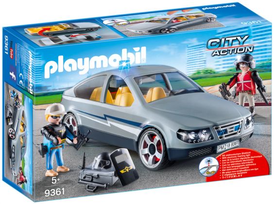 PLAYMOBIL City Action 9361 Voiture banalisée avec policiers en civil