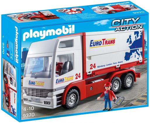 PLAYMOBIL City Action 9370 Camion de transport de marchandises