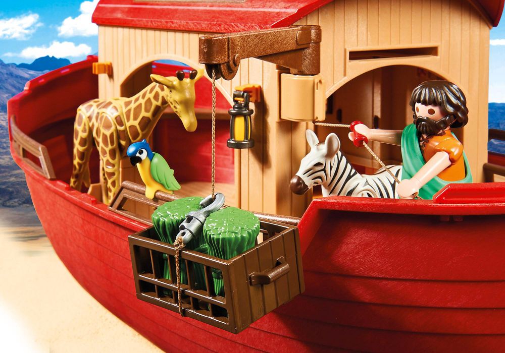 PLAYMOBIL 9373 - Wild Life - Arche de Noé avec animaux pas cher 