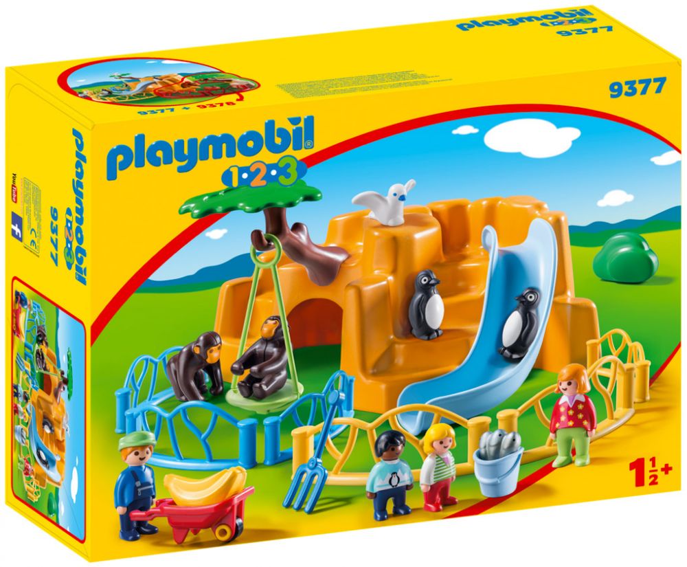 Playmobil 123 9377 pas cher, Parc animalier