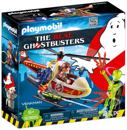 PLAYMOBIL Ghostbusters 9385 Venkman avec helicoptère