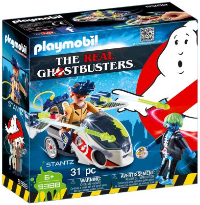 PLAYMOBIL Ghostbusters 9388 Stantz avec véhicule volant