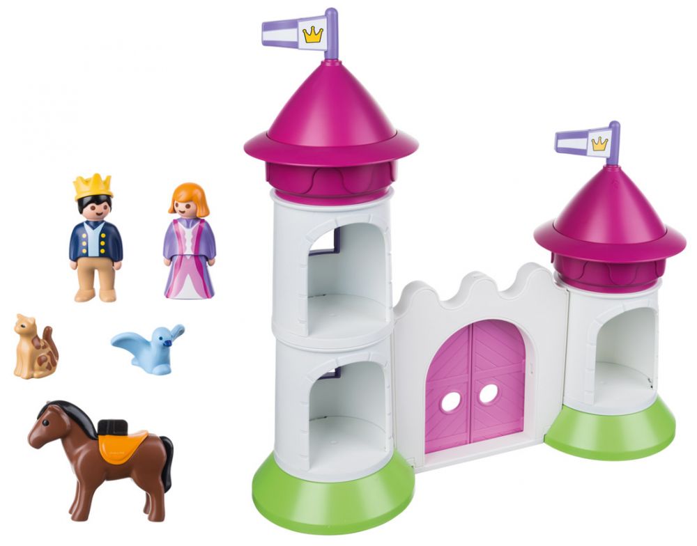 9389 - Playmobil 1.2.3 Château de princesse Playmobil : King Jouet, Playmobil  Playmobil - Jeux d'imitation & Mondes imaginaires