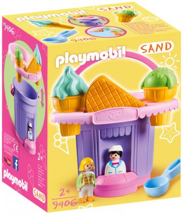 PLAYMOBIL 123 9406 Sand : Stand de glaces avec seau