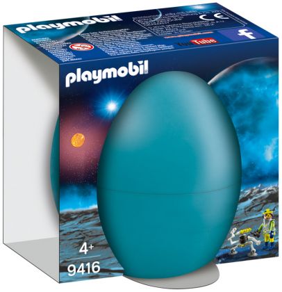 PLAYMOBIL Oeufs de Pâques 9416 Agent de l'espace avec robot