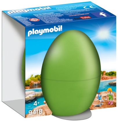 PLAYMOBIL Oeufs de Pâques 9418 Soigneuse avec bébés phoques