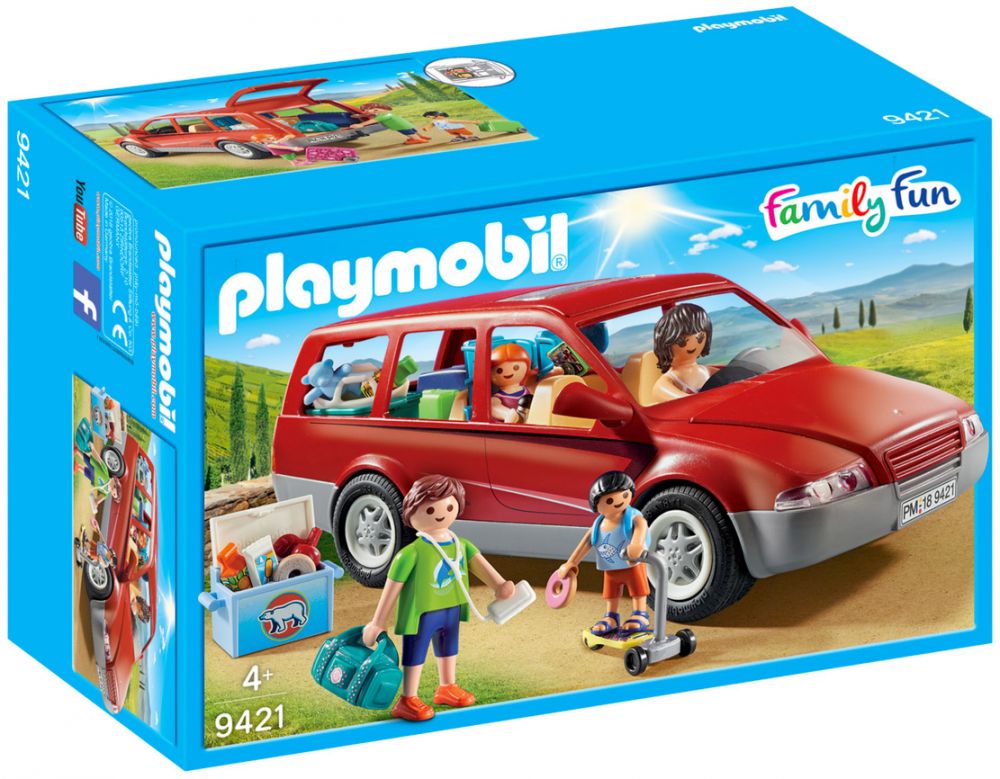 Playmobil Family Fun 9421 pas cher, Famille avec voiture