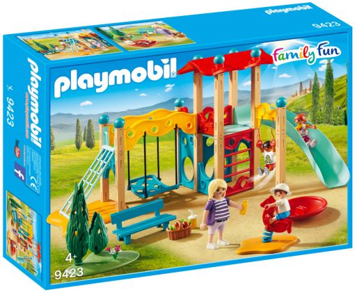 PLAYMOBIL Family Fun 9423 Parc de jeu avec toboggan