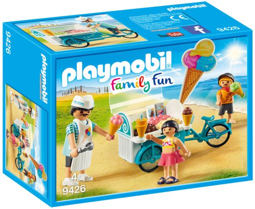 PLAYMOBIL Family Fun 9426 Marchand de glaces et triporteur