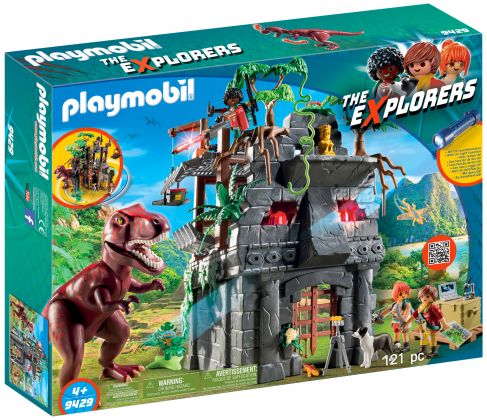 PLAYMOBIL The Explorers 9429 Campement des Explorers avec tyrannosaure