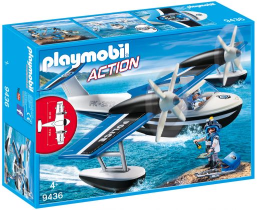 PLAYMOBIL Action 9436 Hydravion de police