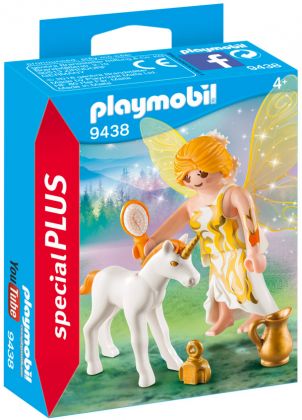 PLAYMOBIL Special Plus 9438 Fée et bébé licorne