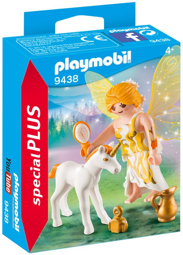 Playmobil Special Plus 9438 pas cher, Fée et bébé licorne