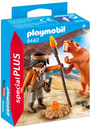 PLAYMOBIL Special Plus 9442 Homme des cavernes avec tigre à dents de sabre